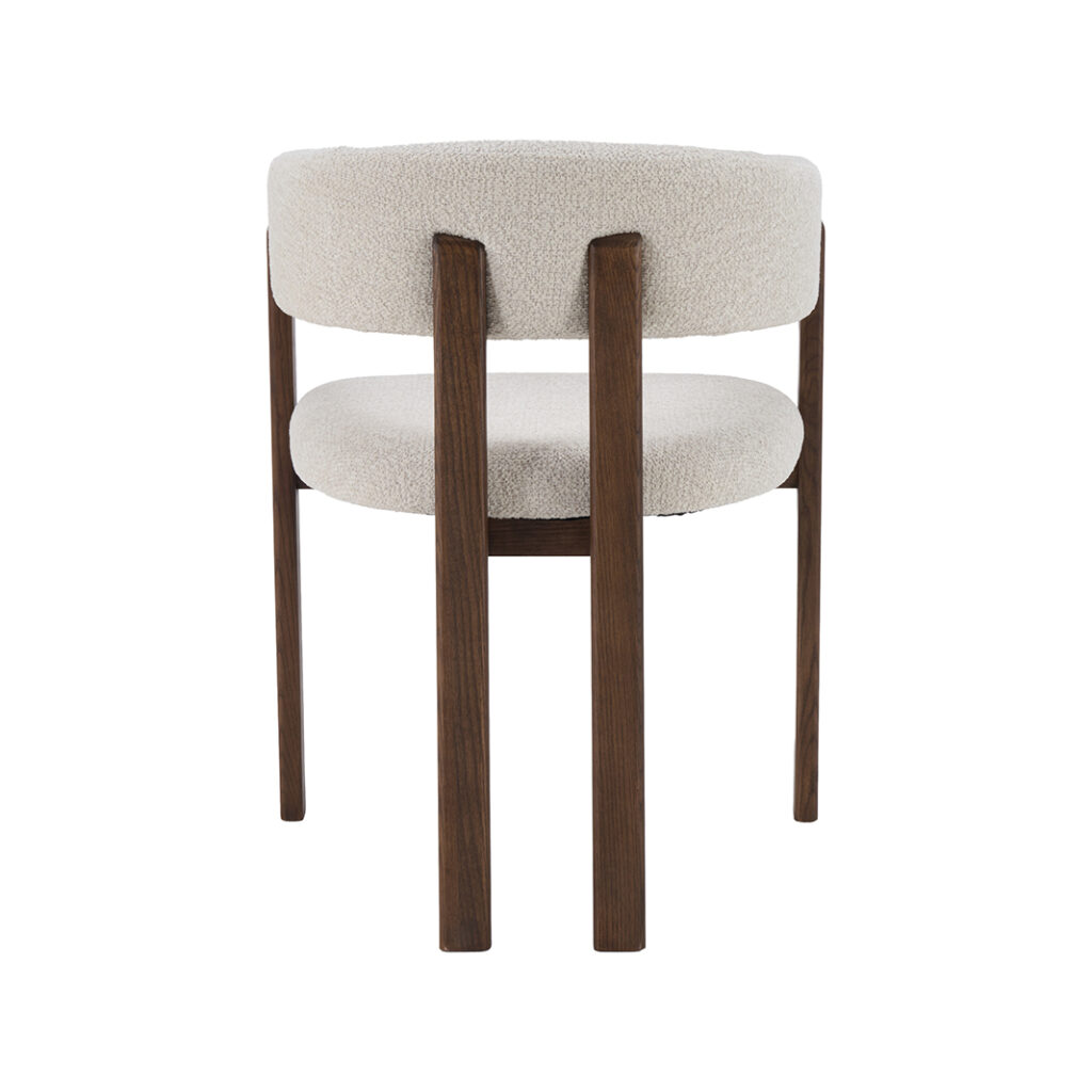 LABEL51 Eetkamerstoelen Osaka - Naturel - Geweven - Walnoot Houten Frame