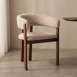 pro_109546_img_9209522 LABEL51 Eetkamerstoelen Osaka - Beige - Geweven - Walnoot Houten Frame