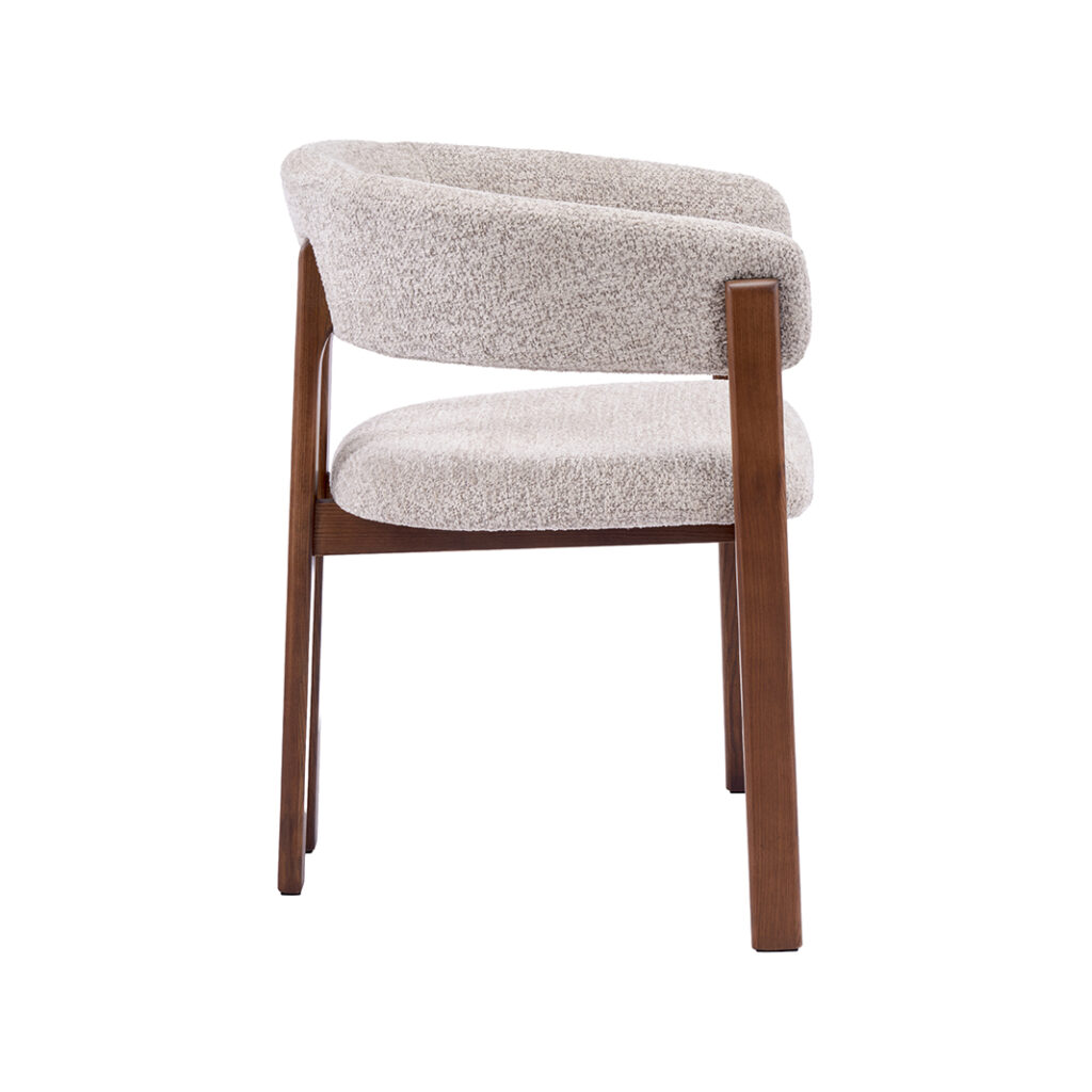 pro_109546_img_9209525 LABEL51 Eetkamerstoelen Osaka - Beige - Geweven - Walnoot Houten Frame