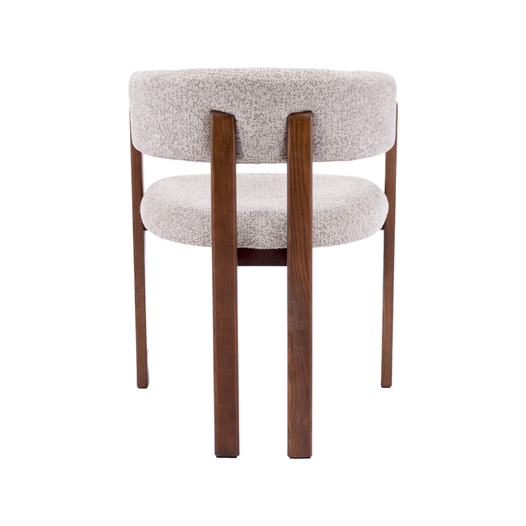 pro_109546_img_9209527 LABEL51 Eetkamerstoelen Osaka - Beige - Geweven - Walnoot Houten Frame