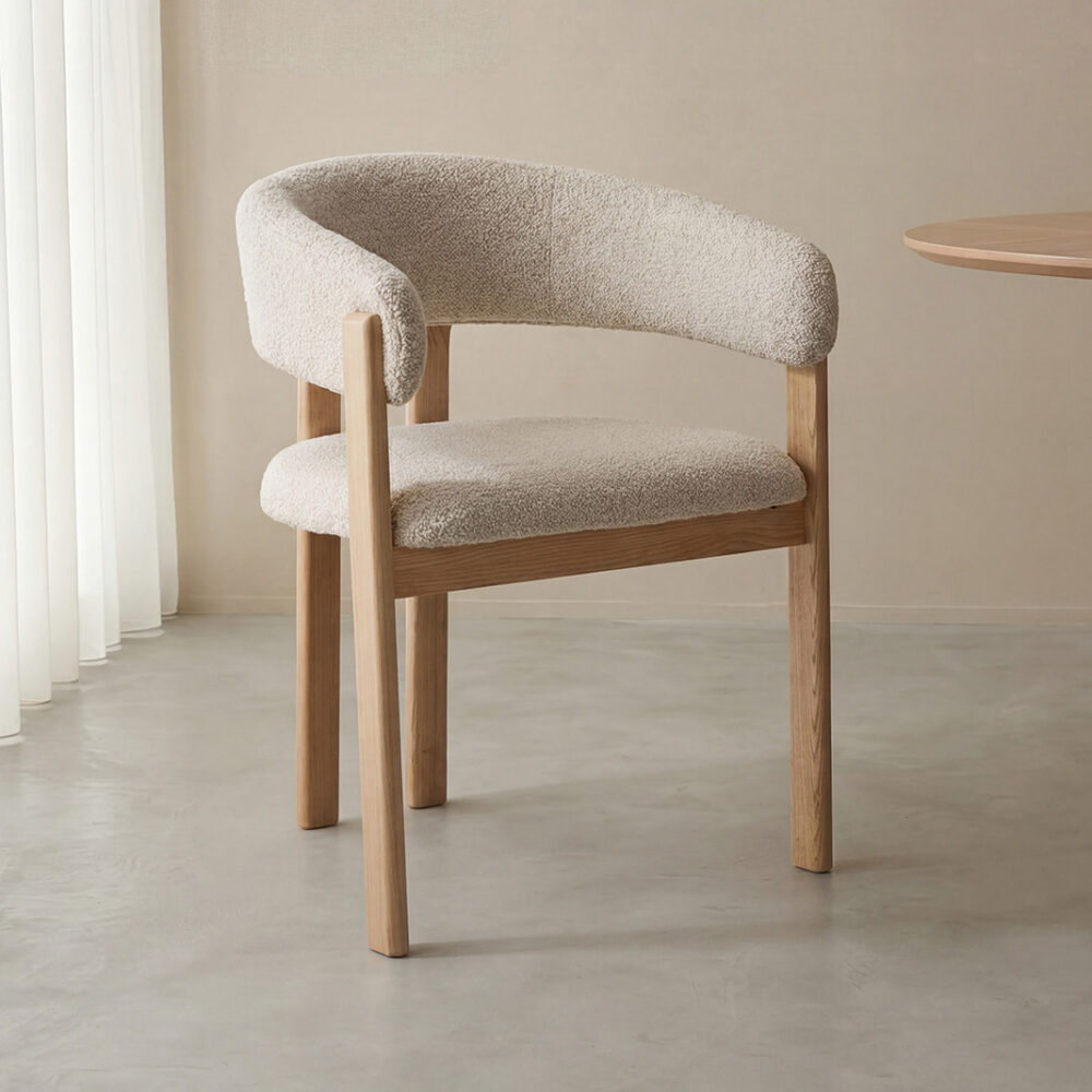 LABEL51 Eetkamerstoelen Osaka - Naturel - Geweven - Naturel Houten Frame