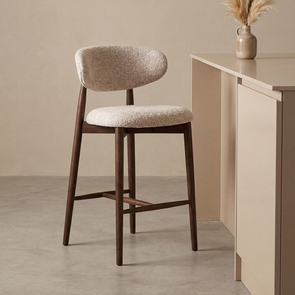 LABEL51 Barkrukken Kyoto - Beige - - Laag