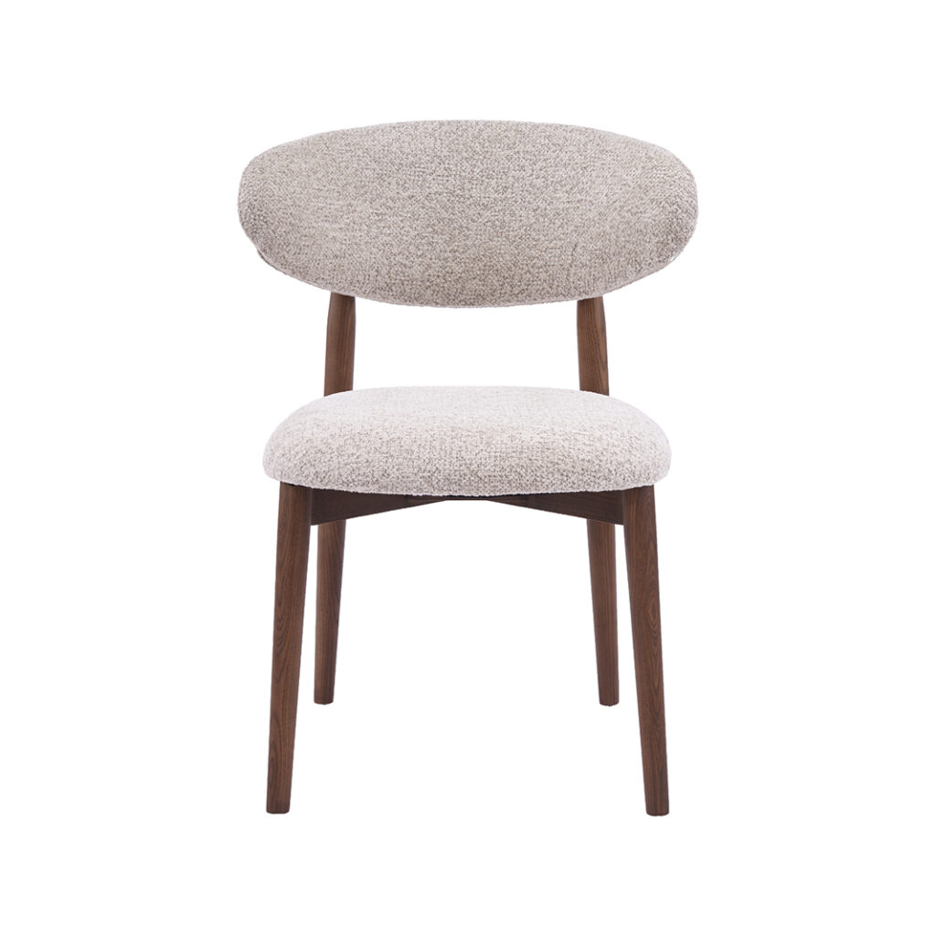pro_109551_img_9209441 LABEL51 Eetkamerstoelen Kyoto - Beige - Geweven - Walnoot Houten Frame