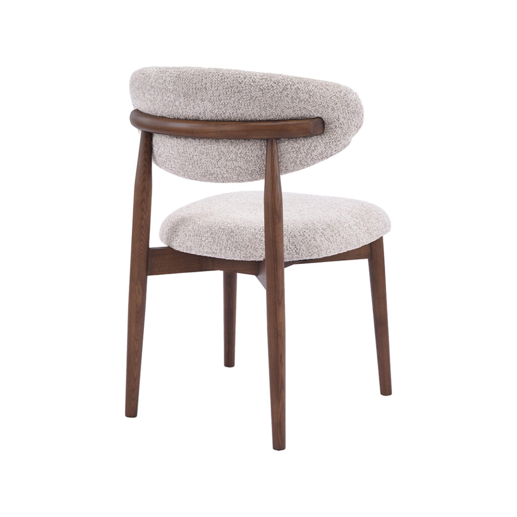 pro_109551_img_9209443 LABEL51 Eetkamerstoelen Kyoto - Beige - Geweven - Walnoot Houten Frame