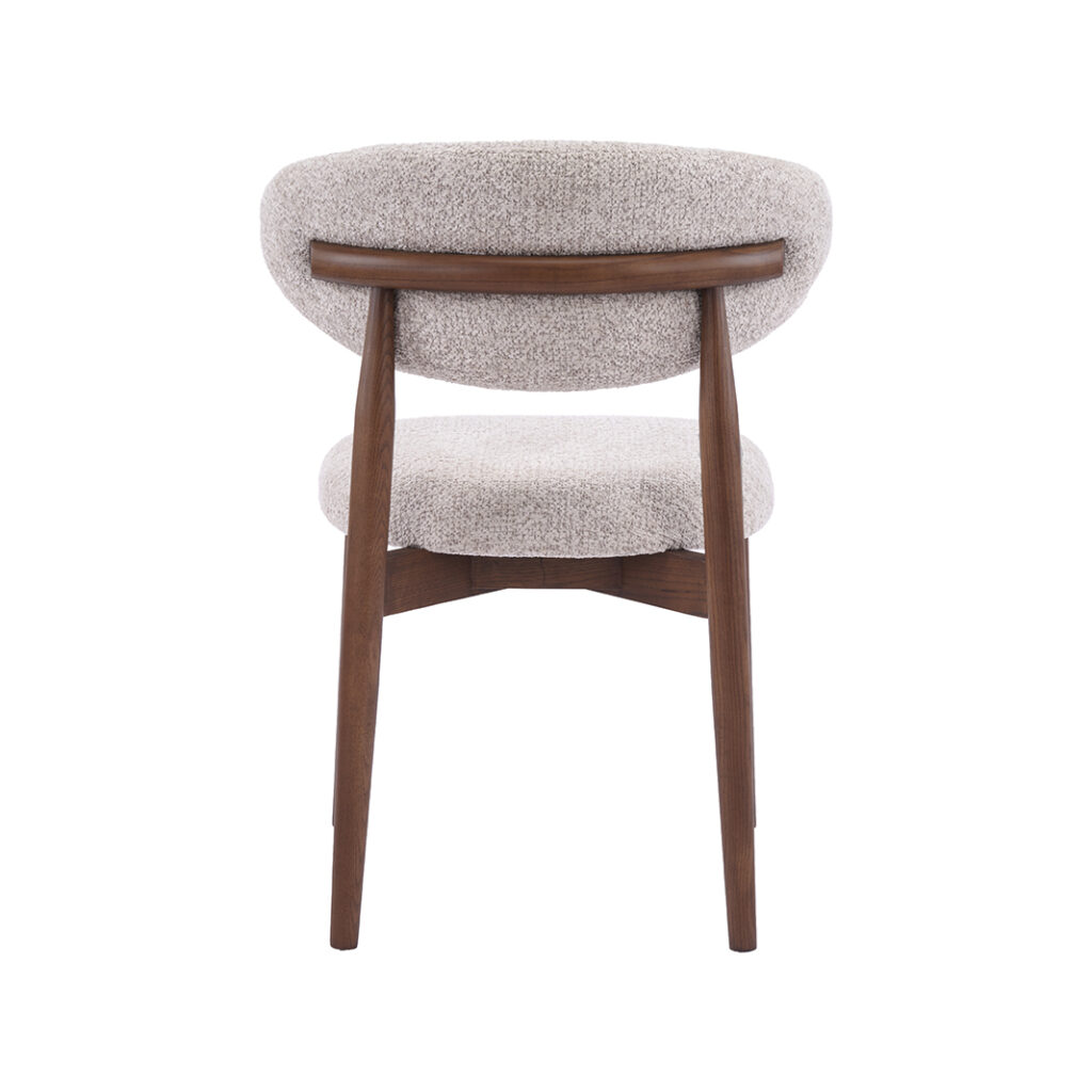 pro_109551_img_9209444 LABEL51 Eetkamerstoelen Kyoto - Beige - Geweven - Walnoot Houten Frame