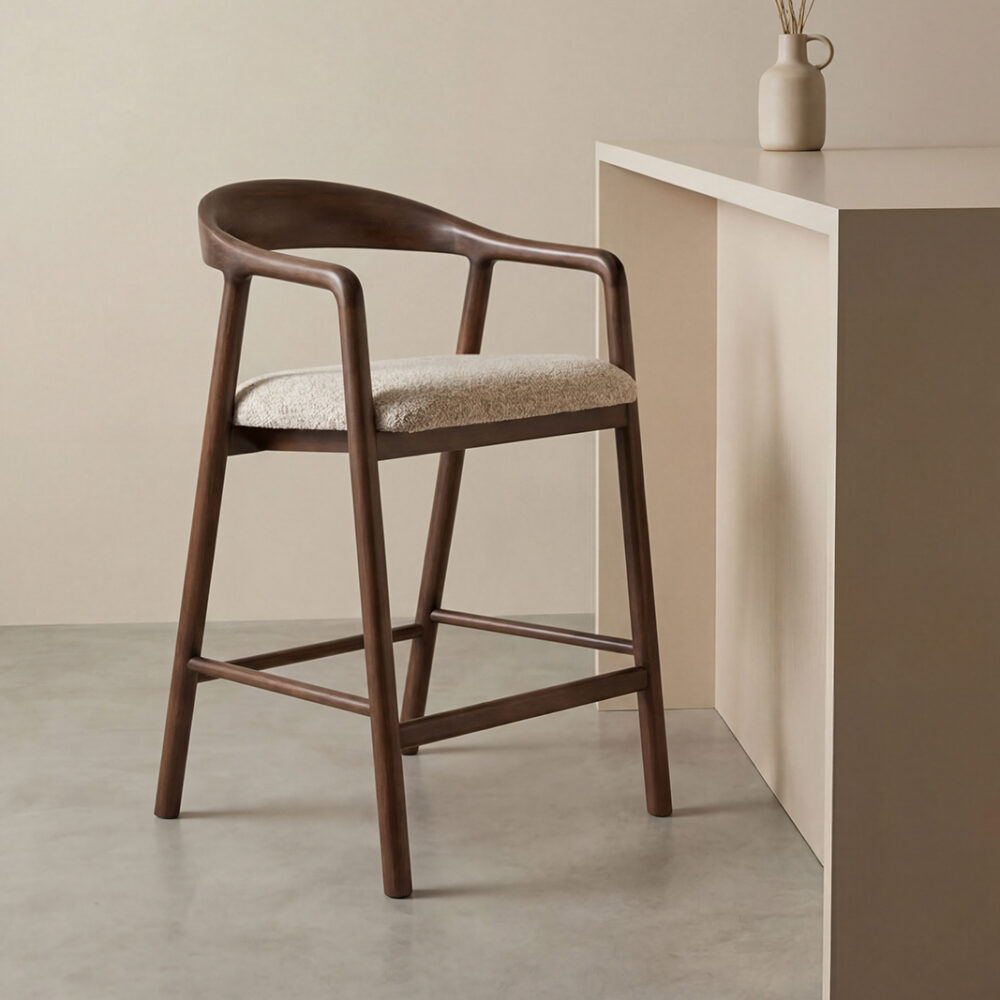 LABEL51 Barkrukken Lone - Beige - Geweven
