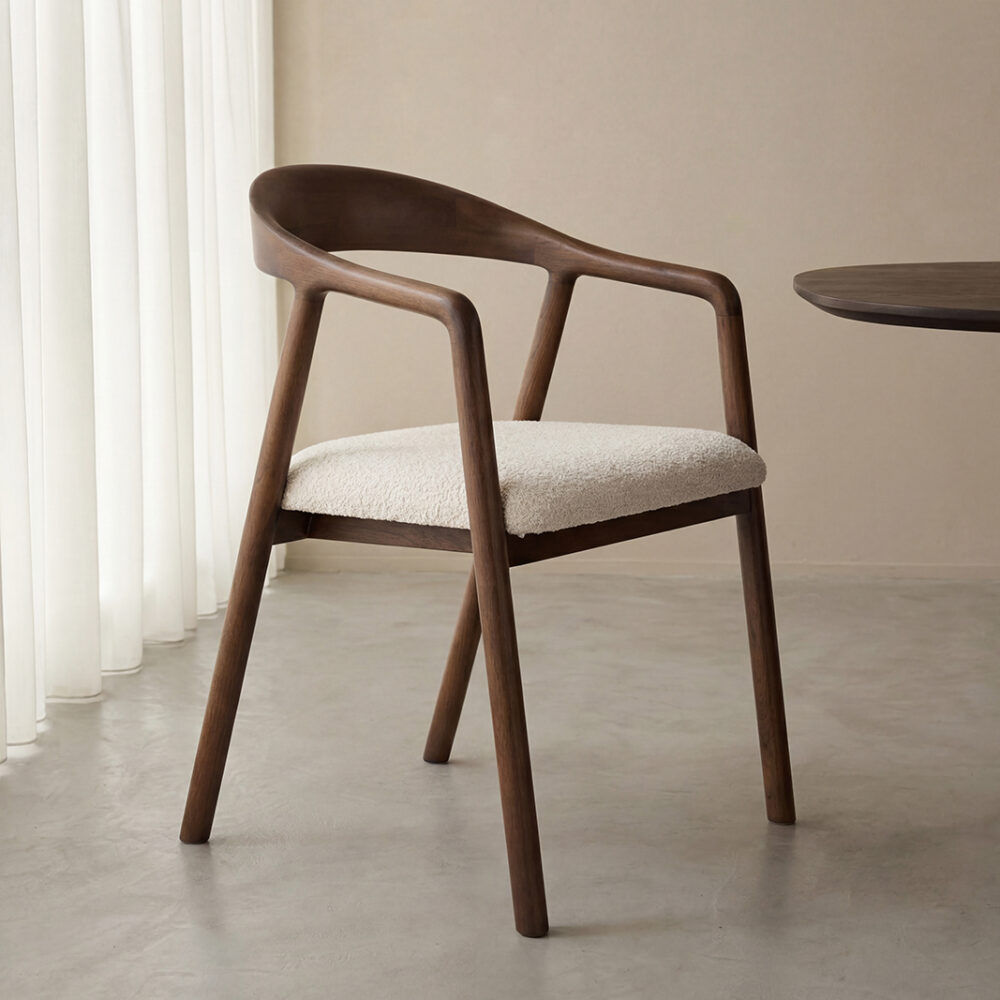 LABEL51 Eetkamerstoelen Lone - Naturel - Geweven