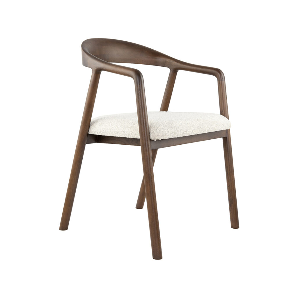 LABEL51 Eetkamerstoelen Lone - Naturel - Geweven