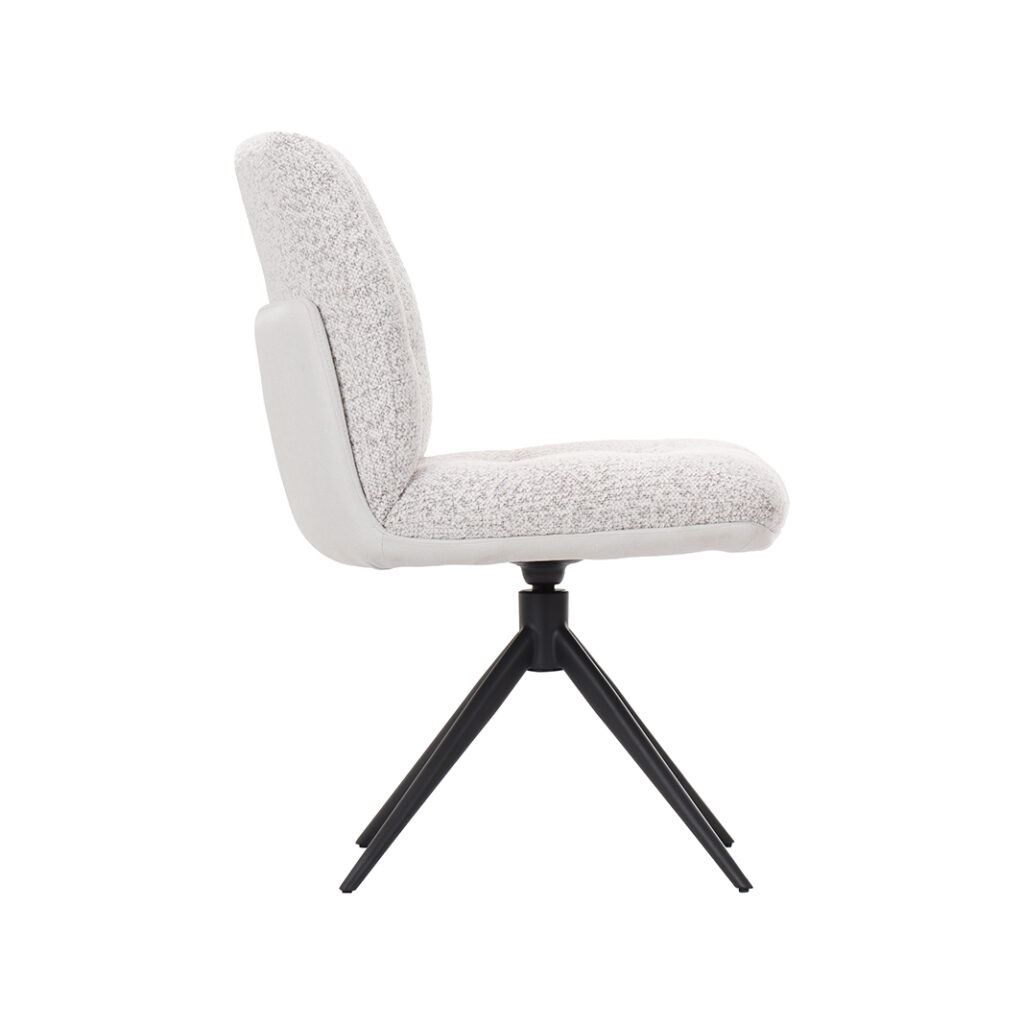 LABEL51 Eetkamerstoelen No Way - Champagne - Geweven