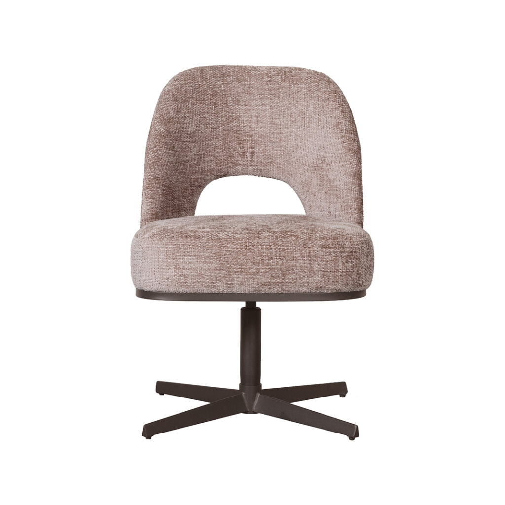 LABEL51 Eetkamerstoelen Port Grimaud - Taupe - Chenille