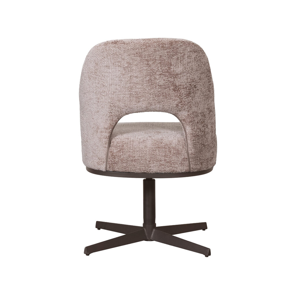 LABEL51 Eetkamerstoelen Port Grimaud - Taupe - Chenille