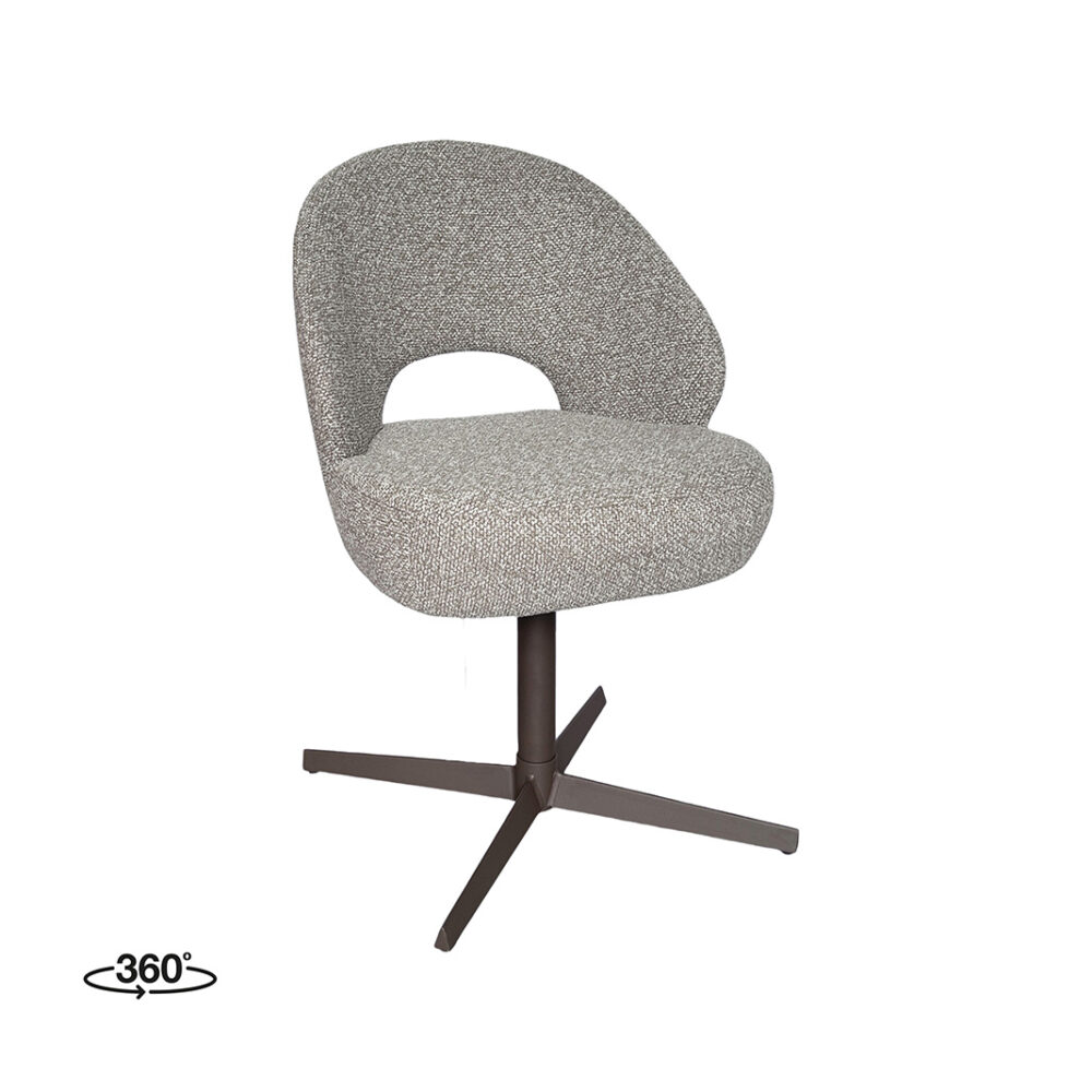 LABEL51 Eetkamerstoelen Saint Tropez - Mushroom - Boucle