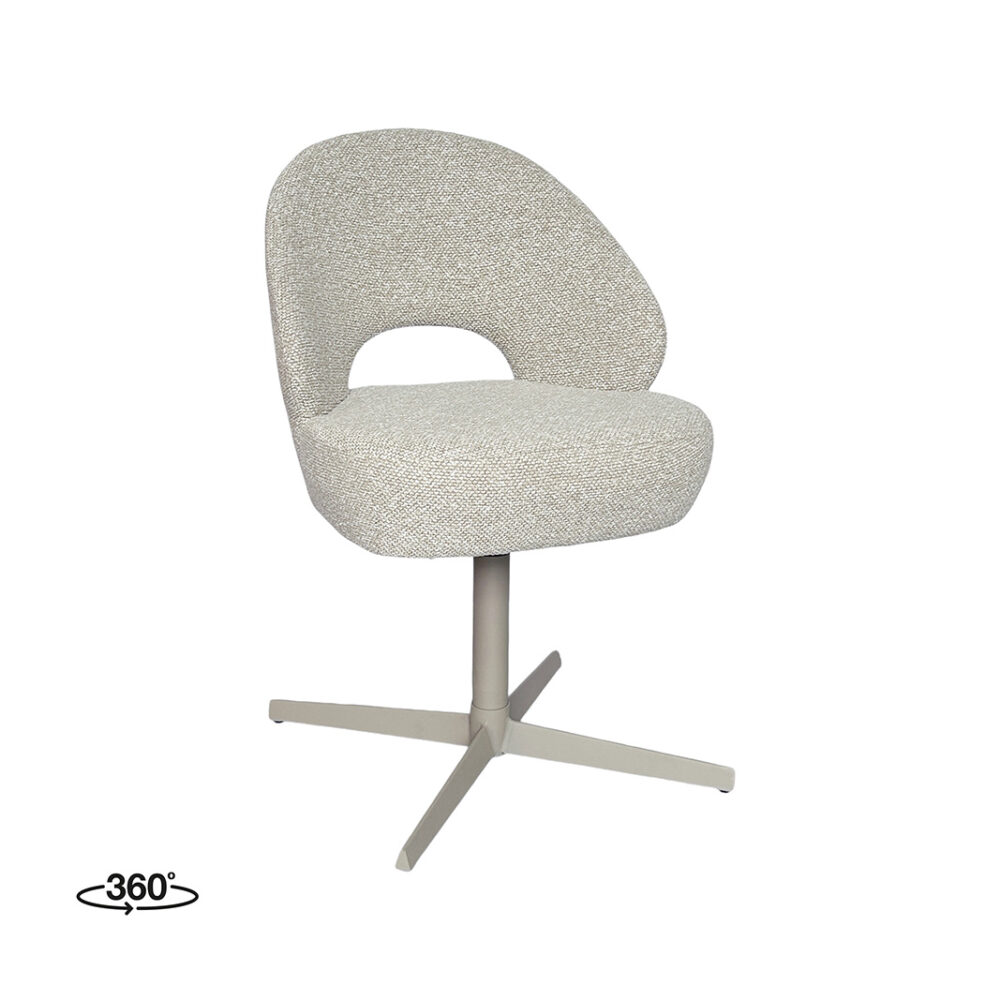LABEL51 Eetkamerstoelen Saint Tropez - Naturel - Boucle
