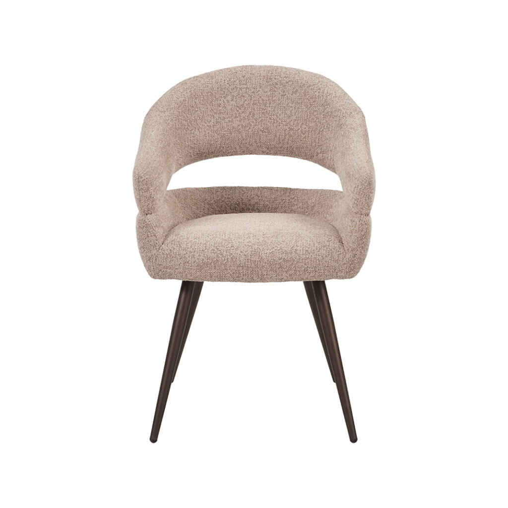 LABEL51 Eetkamerstoelen Pia - Beige - Geweven - One Size