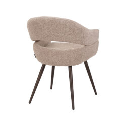 LABEL51 Eetkamerstoelen Pia - Beige - Geweven - One Size