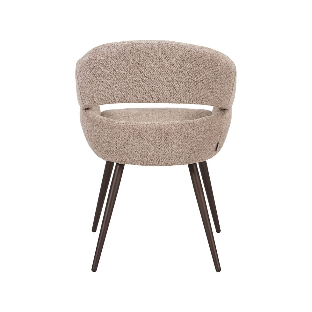 LABEL51 Eetkamerstoelen Pia - Beige - Geweven - One Size