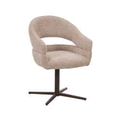 LABEL51 Eetkamerstoelen Donna - Beige - Geweven - One Size