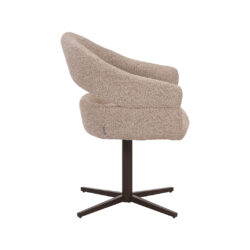 LABEL51 Eetkamerstoelen Donna - Beige - Geweven - One Size