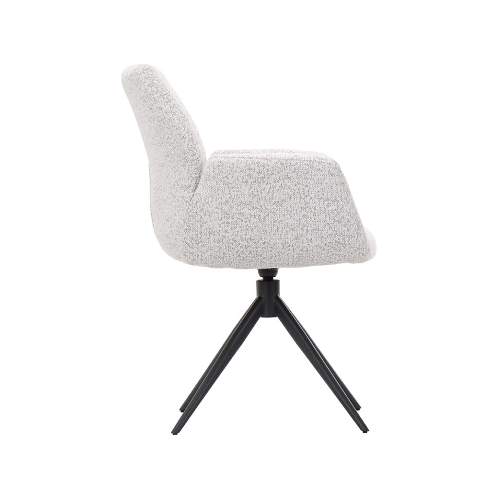 LABEL51 Eetkamerstoelen Epic - Champagne - Geweven