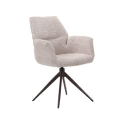 LABEL51 Eetkamerstoelen Epic - Beige - Geweven