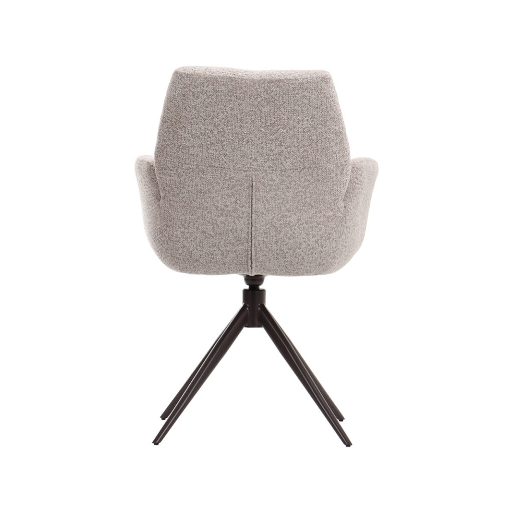 LABEL51 Eetkamerstoelen Epic - Beige - Geweven