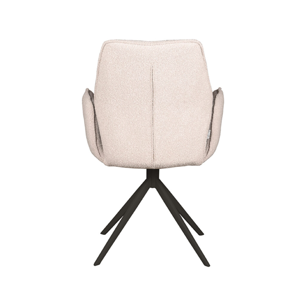 pro_81103_img_9107143 LABEL51 Eetkamerstoelen Mellow - Naturel - Boucle - Zwart Metalen Frame