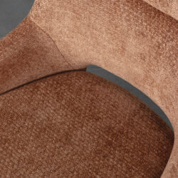pro_92535_img_9187825 LABEL51 Eetkamerstoelen Marlow - Cognac - Chenille - Zwart Metalen Frame