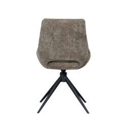 pro_92546_img_9188112 LABEL51 Eetkamerstoelen Marlow - Hunter - Chenille - Zwart Metalen Frame