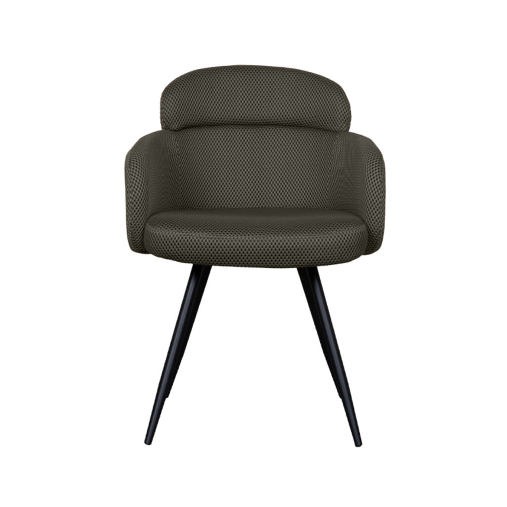pro_92566_img_9141927 LABEL51 Eetkamerstoelen Dinner - Hunter - Geweven - Zwart Metalen Frame
