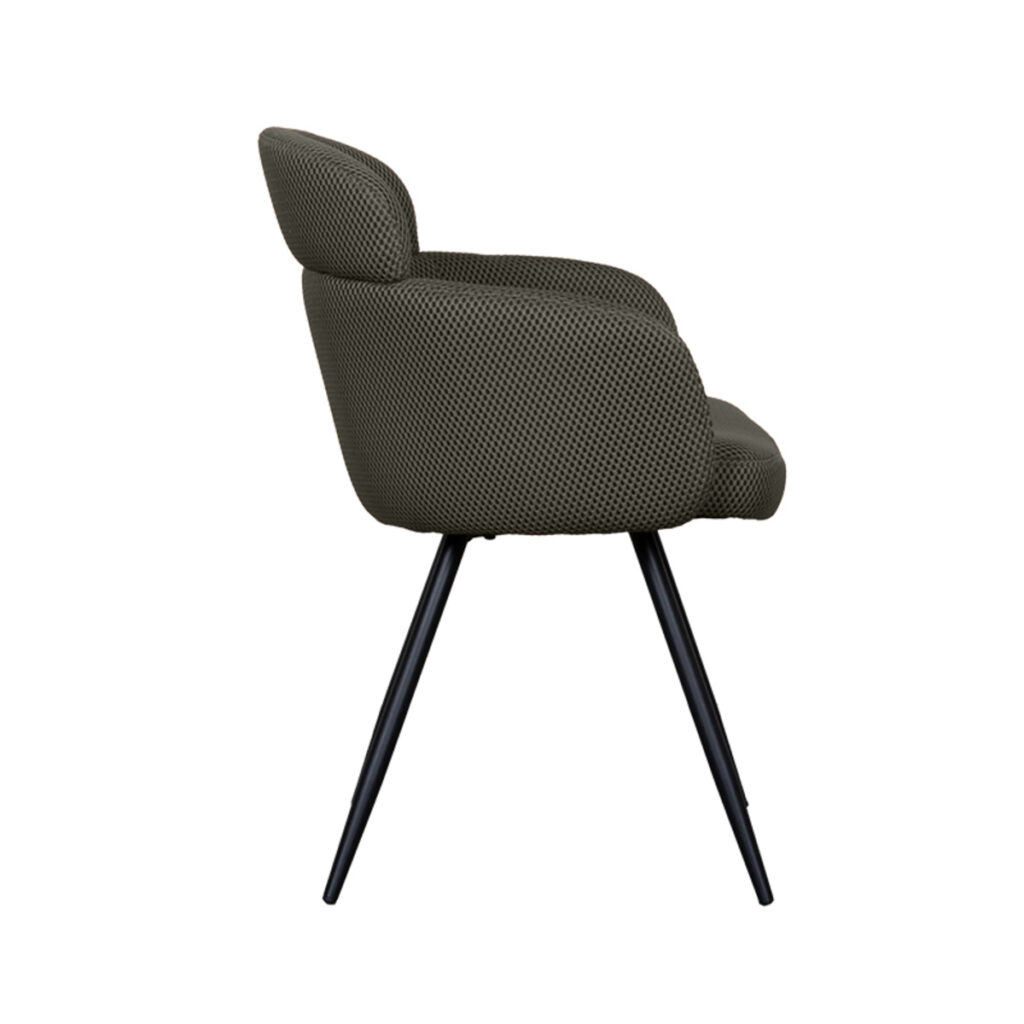 pro_92566_img_9141928 LABEL51 Eetkamerstoelen Dinner - Hunter - Geweven - Zwart Metalen Frame