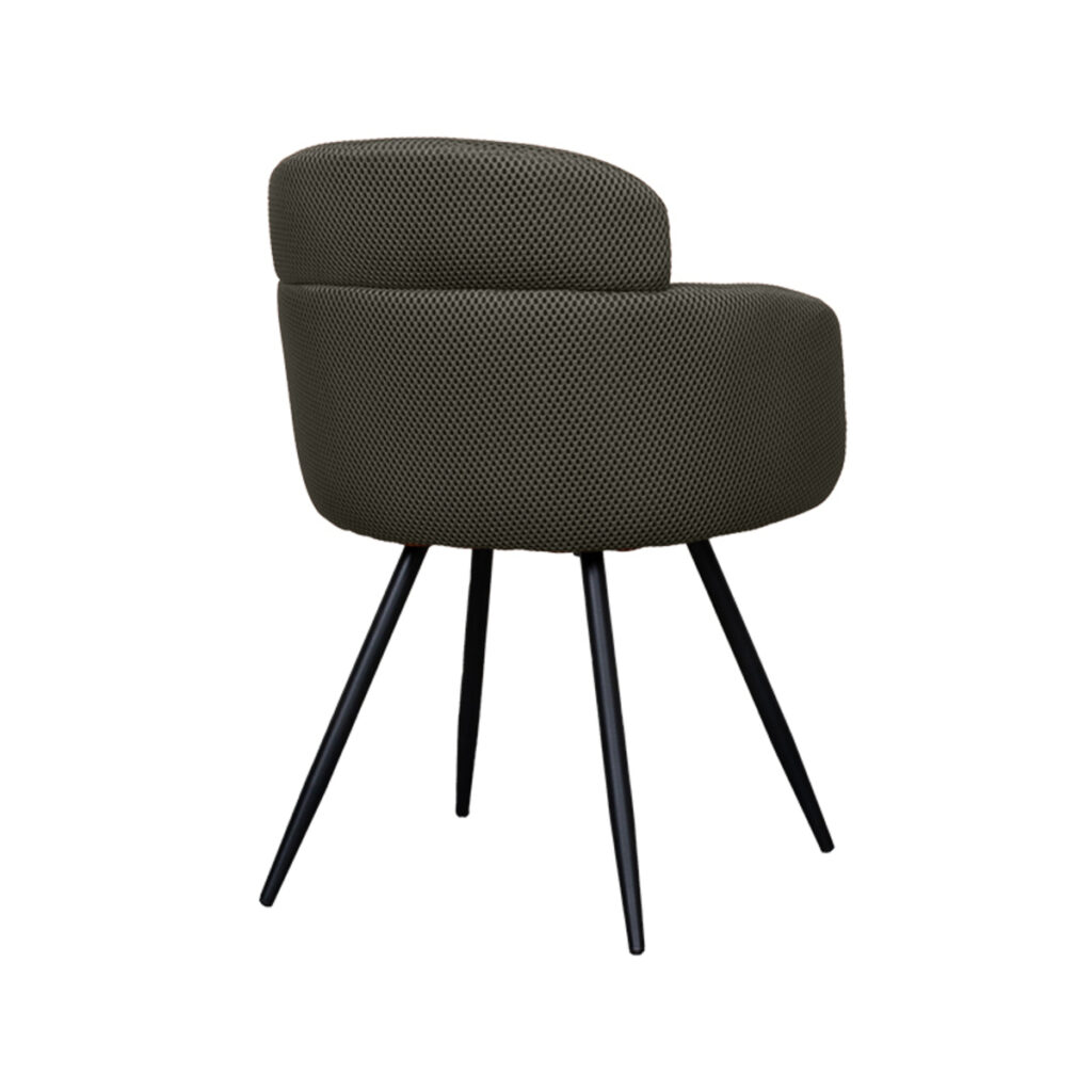 pro_92566_img_9141929 LABEL51 Eetkamerstoelen Dinner - Hunter - Geweven - Zwart Metalen Frame