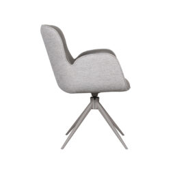 pro_92571_img_9188027 LABEL51 Eetkamerstoelen Lasse - Forest - Kunstleder - Taupe Metalen Frame