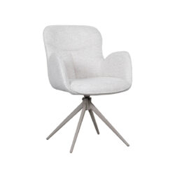 pro_92572_img_9188075 LABEL51 Eetkamerstoelen Lasse - Naturel - Geweven - Taupe Metalen Frame