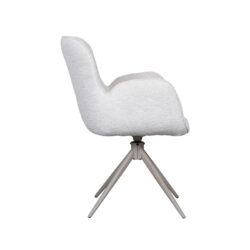 pro_92572_img_9188077 LABEL51 Eetkamerstoelen Lasse - Naturel - Geweven - Taupe Metalen Frame