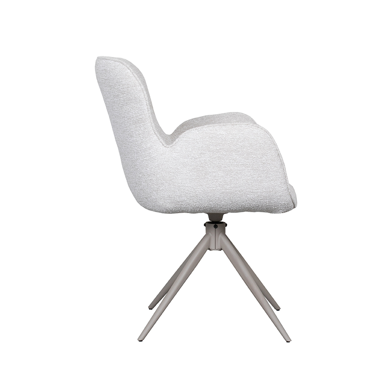 pro_92572_img_9188077 LABEL51 Eetkamerstoelen Lasse - Naturel - Geweven - Taupe Metalen Frame