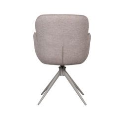 pro_92573_img_9189126 LABEL51 Eetkamerstoelen Lasse - Bruin - Kunstleder - Taupe Metalen Frame