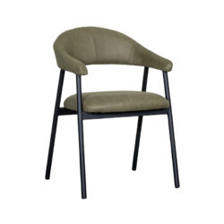 pro_92672_img_9144831 LABEL51 Eetkamerstoelen Amaze - Moss - Kunstleder - Zwart Metalen Frame