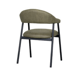 pro_92672_img_9144833 LABEL51 Eetkamerstoelen Amaze - Moss - Kunstleder - Zwart Metalen Frame