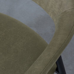 pro_92672_img_9144835 LABEL51 Eetkamerstoelen Amaze - Moss - Kunstleder - Zwart Metalen Frame
