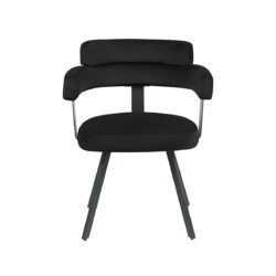 pro_92677_img_9143931 LABEL51 Eetkamerstoelen Bardio - Zwart - Velvet - Zwart Metalen Frame