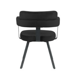 pro_92677_img_9143933 LABEL51 Eetkamerstoelen Bardio - Zwart - Velvet - Zwart Metalen Frame