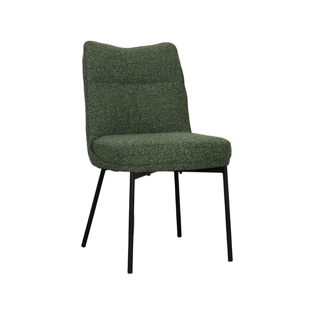 LABEL51 Eetkamerstoelen Lennon - Taupe - Kunstleder - Zwart Metalen Frame