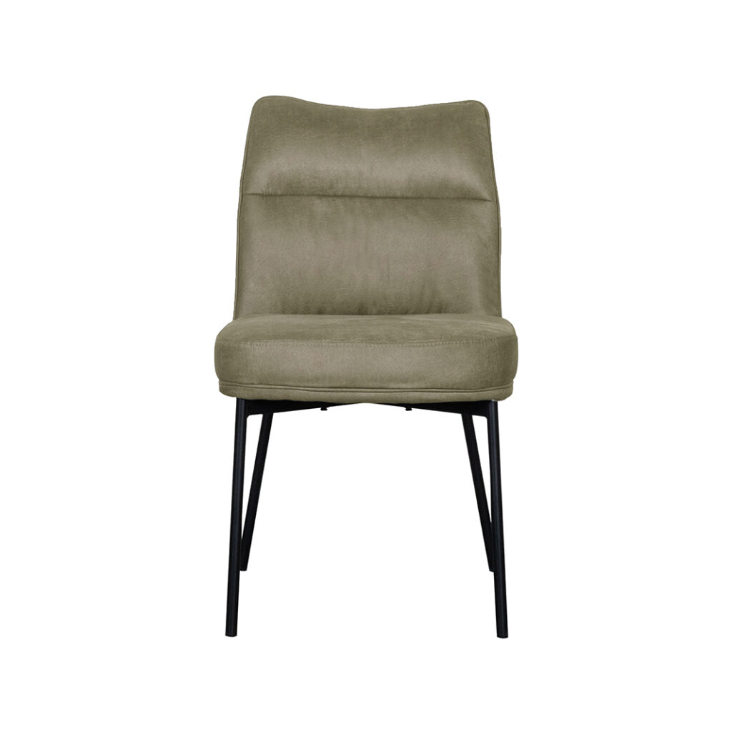 pro_92686_img_9143869 LABEL51 Eetkamerstoelen Lennon - Moss - Kunstleder - Zwart Metalen Frame
