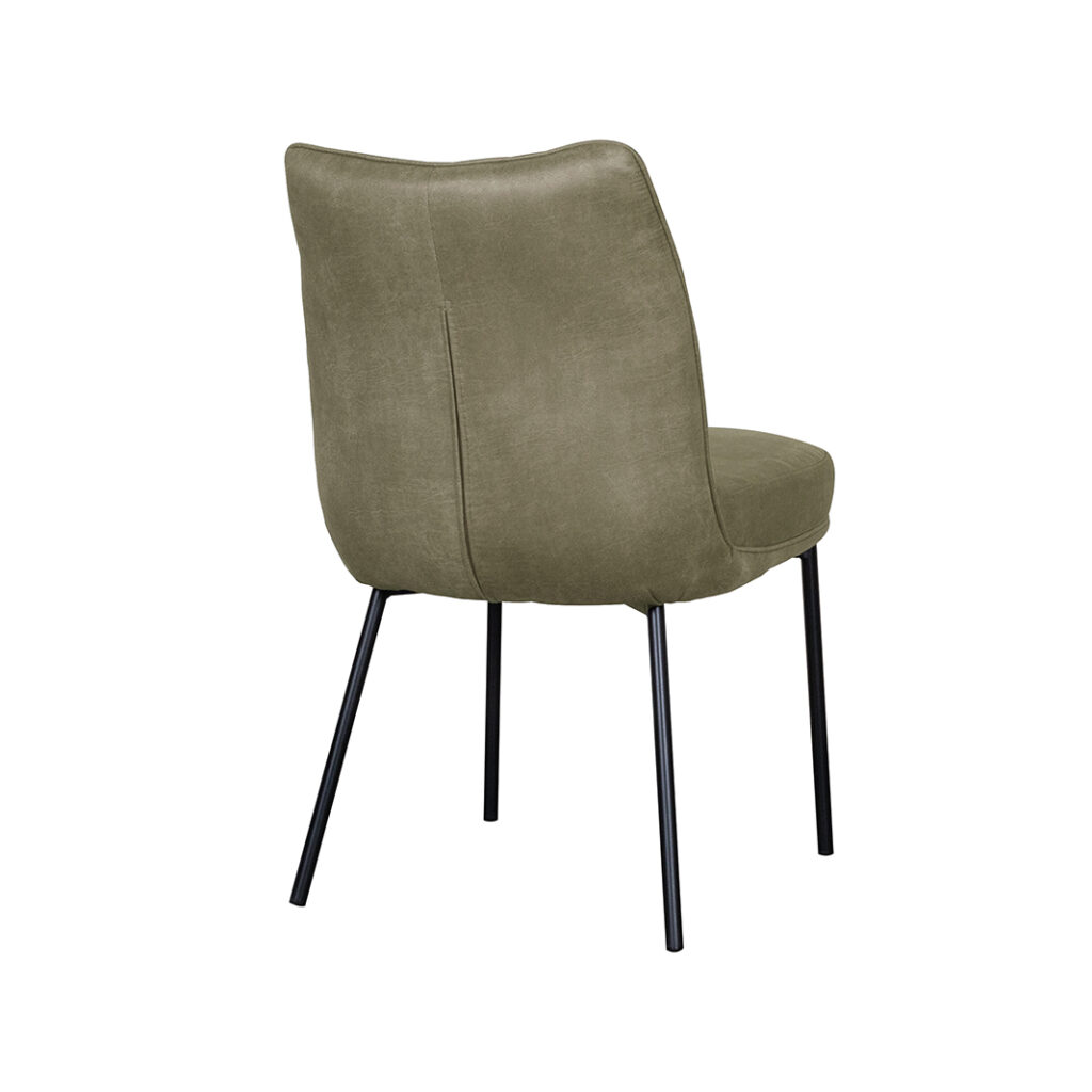 pro_92686_img_9143871 LABEL51 Eetkamerstoelen Lennon - Moss - Kunstleder - Zwart Metalen Frame