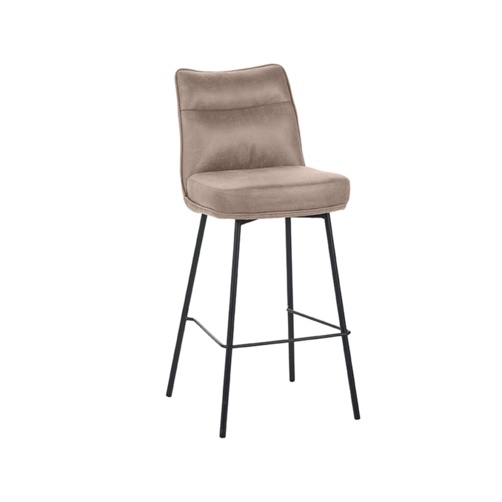 pro_92687_img_9216540 LABEL51 Barkrukken Lennon - Taupe - Micro Suede - Hoog