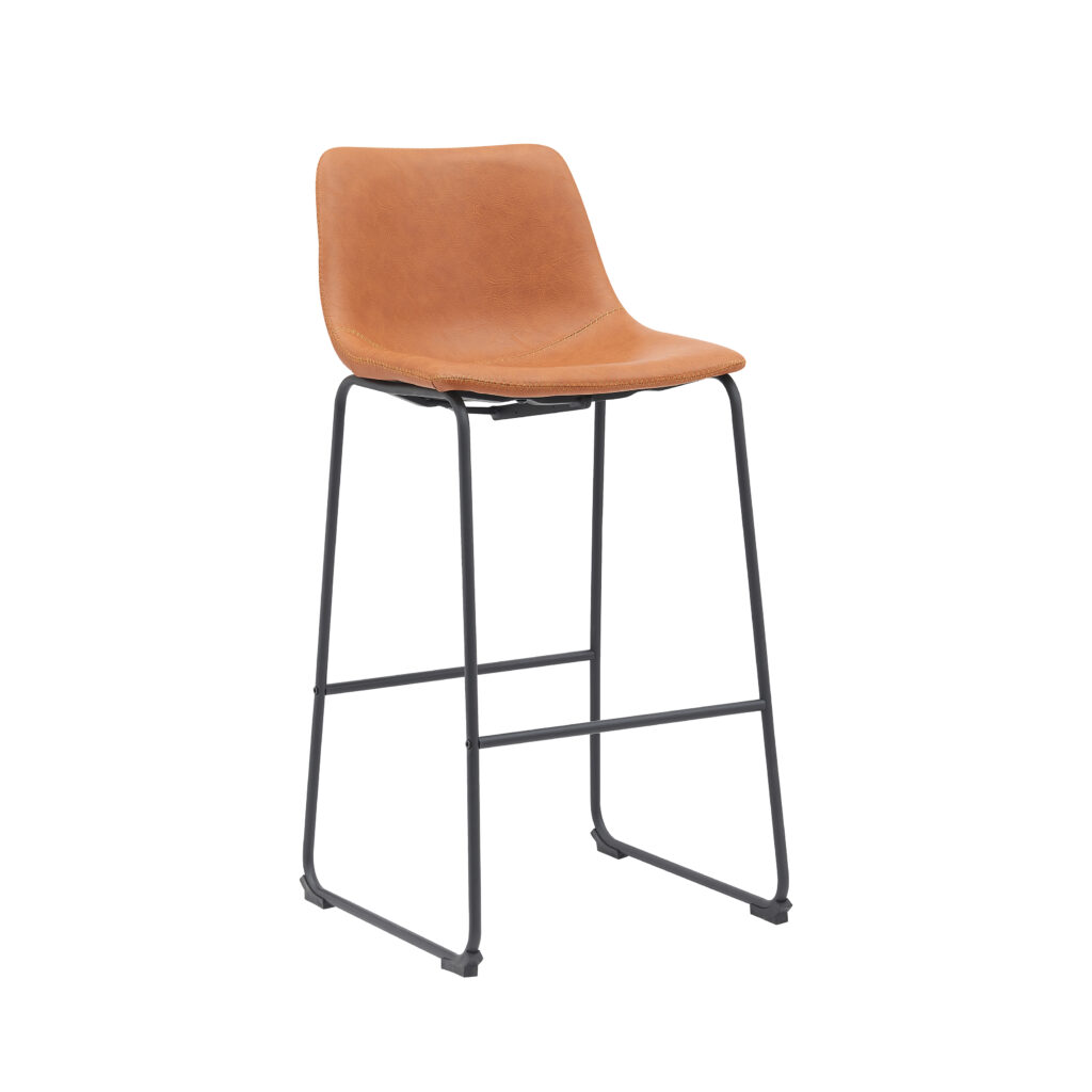 pro_92699_img_9185546 LABEL51 Barkrukken Risto - Cognac - Kunstleder - Hoog
