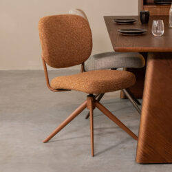 pro_92713_img_9187826 LABEL51 Eetkamerstoelen Geneva - Coral - Boucle - Coral Metalen Frame