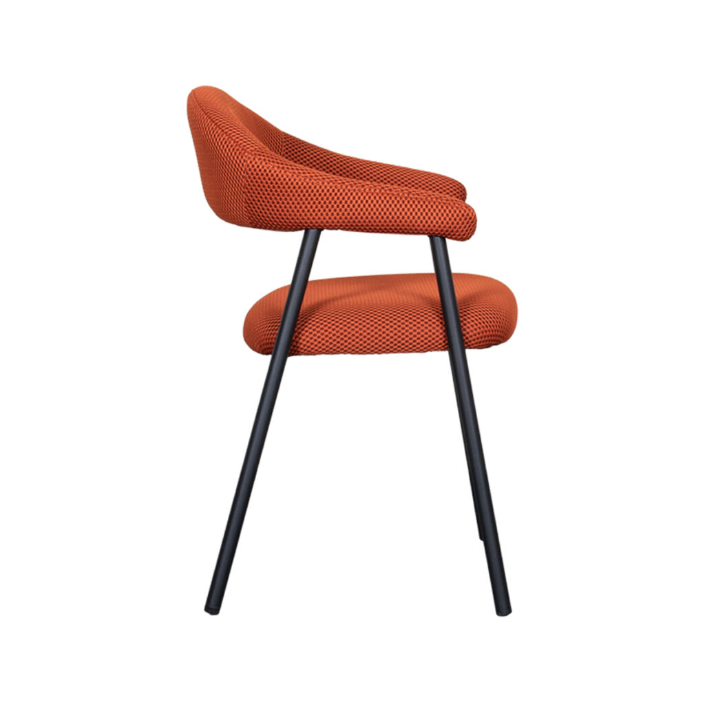 pro_92752_img_9143382 LABEL51 Eetkamerstoelen Amaze - Rust - Geweven - Zwart Metalen Frame