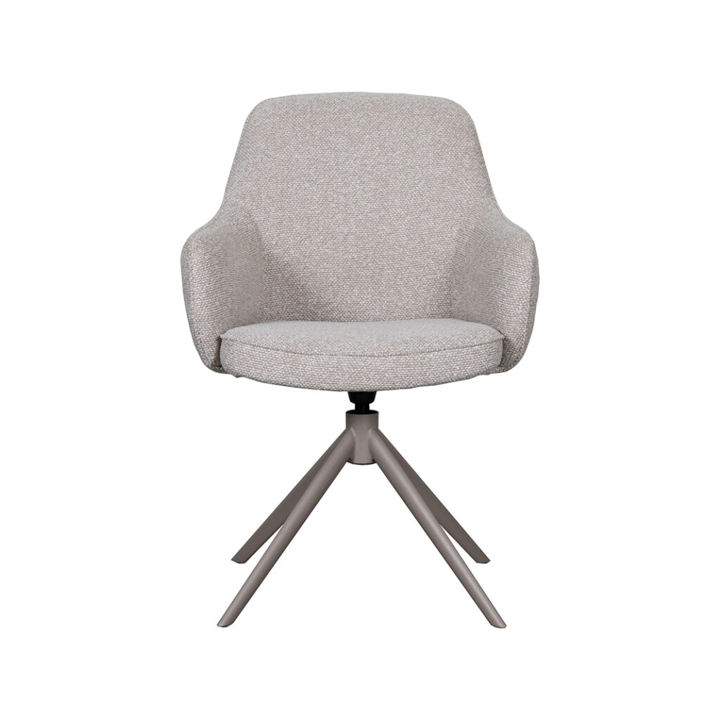 pro_92791_img_9209334 LABEL51 Eetkamerstoelen Bern - Naturel - Boucle - Taupe Metalen Frame