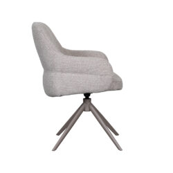 pro_92791_img_9209335 LABEL51 Eetkamerstoelen Bern - Naturel - Boucle - Taupe Metalen Frame
